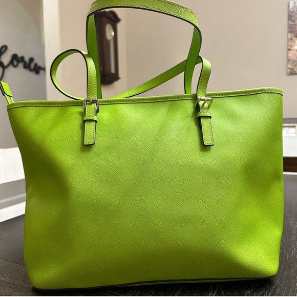 Michael Kors lime green tote - Picture 2 of 8